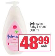 Johnson's Baby Lotion-500ml Each