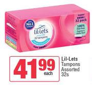 Lil-Lets Tampons Assorted-32s Each