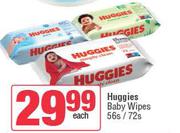 Huggies Baby Wipes-56s/72s Each