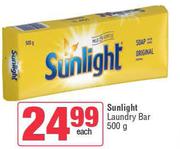 Sunlight Laundry Bar-500g Each