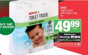 Spar Toilet Tissue 350 Sheets 2-Ply 9s-Each