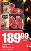 Your Butcher By Spar Lamb Braai Shoulder Or Best End Chops-Per Kg