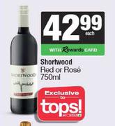 Shortwood Red Or Rose-750ml