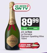 J.C.Le Roux Le Domaine Premium Sparkling Wine-750ml