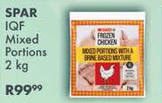 Spar IQF Mixed Portions-2Kg