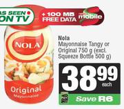 Nola Mayonnaise (Tangy Or Original)-750g