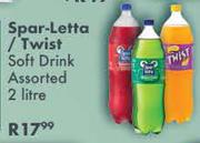 Spar-Letta/Twist Soft Drink Assorted-2Ltr Each
