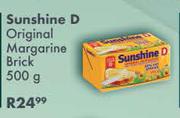 Sunshine D Original Margarine Brick-500g