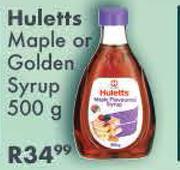 Huletts Maple Or Golden Syrup-500g