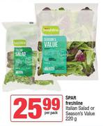 Spar Freshline Italian Salad Or Season's Value-220g Per Pack