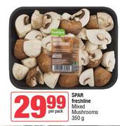 Spar Freshline Mixed Mushrooms-350g Per Pack