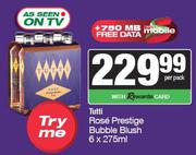 Tutti Rose Prestige Bubble Blush-6 x 275ml