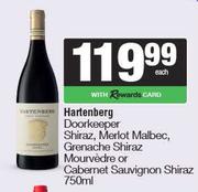 Hartenberg Doorkeeper Shiraz,Merlot Malbec,Grenache Shiraz Mourvedre Or Cab Sauv Shiraz-750ml