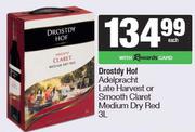 Drostdy Hof Adelpracht Late Harvest Or Smooth Claret Medium Dry Red-3L Each
