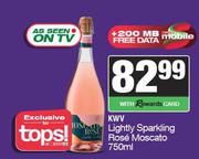 KWV Lightly Sparkling Rose Moscato-750ml