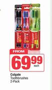 Colgate Toothbrushes-2 Pack Each