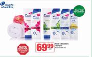 Head & Shoulders Shampoo-400ml/300ml Each