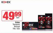 Kotex Tampons Normal 16s/32s Pack-Each