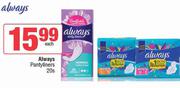 Always Pantyliners-20s Pack