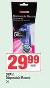 Spar Disposable Razors-5s Pack