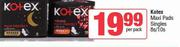 Kotex Maxi Pads Singles 8s/10s-Per Pack