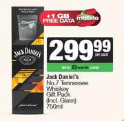 Jack Daniel's No.7 Tennessee Whisky Gift Pack (Incl.Glass)-750ml Per Pack