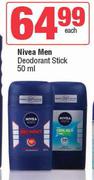 Nivea Men Deodorant Stick-50ml Each