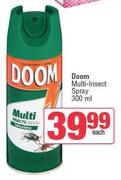 Doom Multi Insect Spray-300ml Each