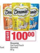 Dreamies Cat Food Pouch Assorted-For 3 x 60g
