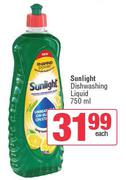 Sunlight Dishwashing Liquid-750ml Each