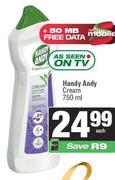 Handy Andy Cream-750ml Each