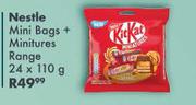Nestle Mini Bags + Minitures Range-24 x 110g