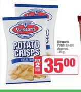 Messaris Potato Crisps Assorted-For 2 x 125g