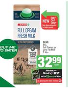 Spar ESL Full Cream Or Low Fat Milk-2Ltr Each