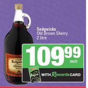 Sedgwicks Old Brown Sherry-2L Each