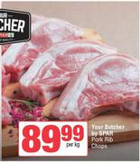 Your Butcher By Spar Pork Rib Chops-Per Kg