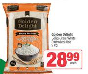 Golden Delight Long Grain White Parboiled Rice-2kg 