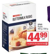 Spar Rusks-450g/500g Each