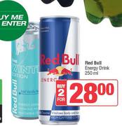 Red Bull Energy Drink-For 2 x 250ml