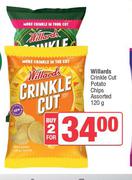 Willards Crinkle Cut Potato Chips Assorted-For 2 x 120g