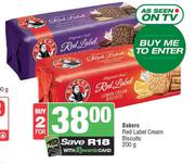 Bakers Red Label Cream Biscuits-For 2 x 200g