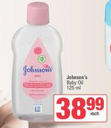 Johnson's Baby Oil-125ml Each