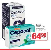 Cepacol Cough & Cold Syrup 100ml Or Lozenges 24s-Each