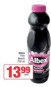 Albex Thin Bleach-750ml Each