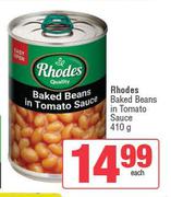 Rhodes Baked Beans In Tomato Sauce-410g