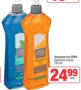 Homecare By Spar Dishwash Liquid-750ml Each