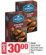 Hinds Spice Refill Assorted (Excl. Black Pepper)-For 2 x 85g