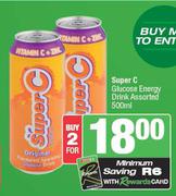 Super C Glucose Energy Drink Assorted-For 2 x 500ml