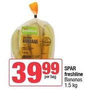 Spar Freshline Bananas-1.5Kg Per Bag