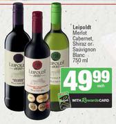 Leipoldt Merlot Cabernet, Shiraz or Sauvignon Blanc - 750ml
